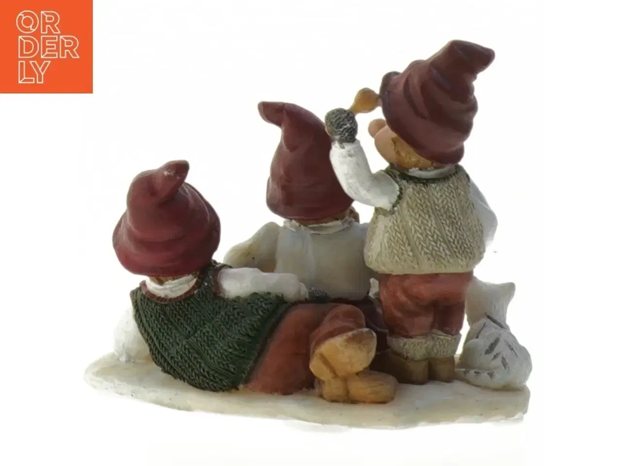 Billede 4 - Julenisse keramik dekoration (str. 10x11,5 cm)