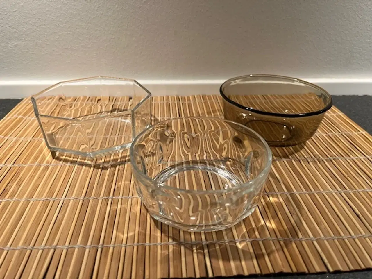 Billede 1 - 3 Retro Arcoroc Glasskåle – Klassisk Fransk Design