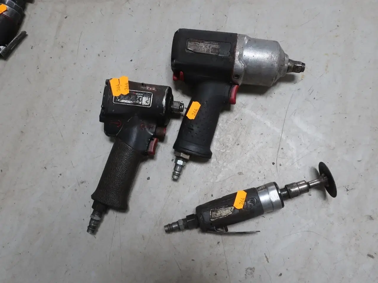 Billede 1 - 2 stk. luftslagnøgler samt slibemaskine