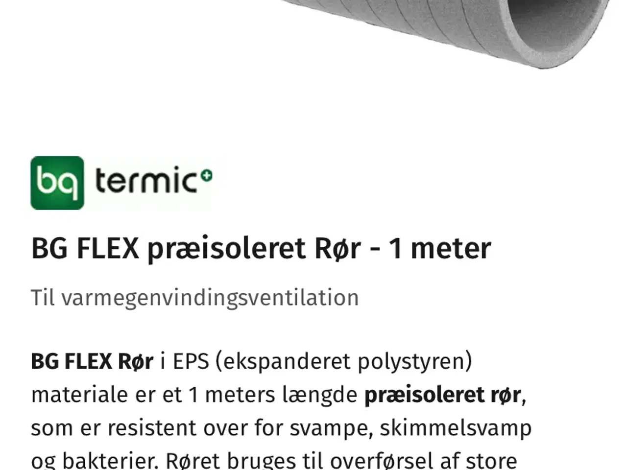 Billede 1 - Rør og dele til Ventilation