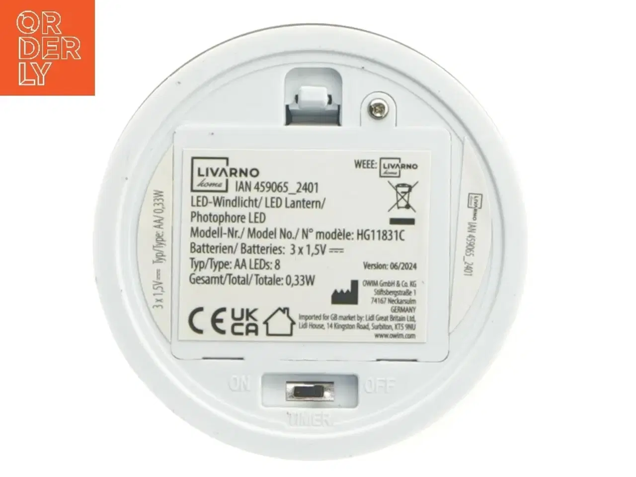 Billede 6 - LED lygte fra Livarno Home (str. Ø 9 cm højde 15 cm)