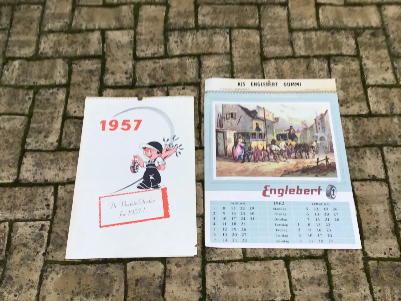 Billede 1 - Englebert kalender 50-60 erne 