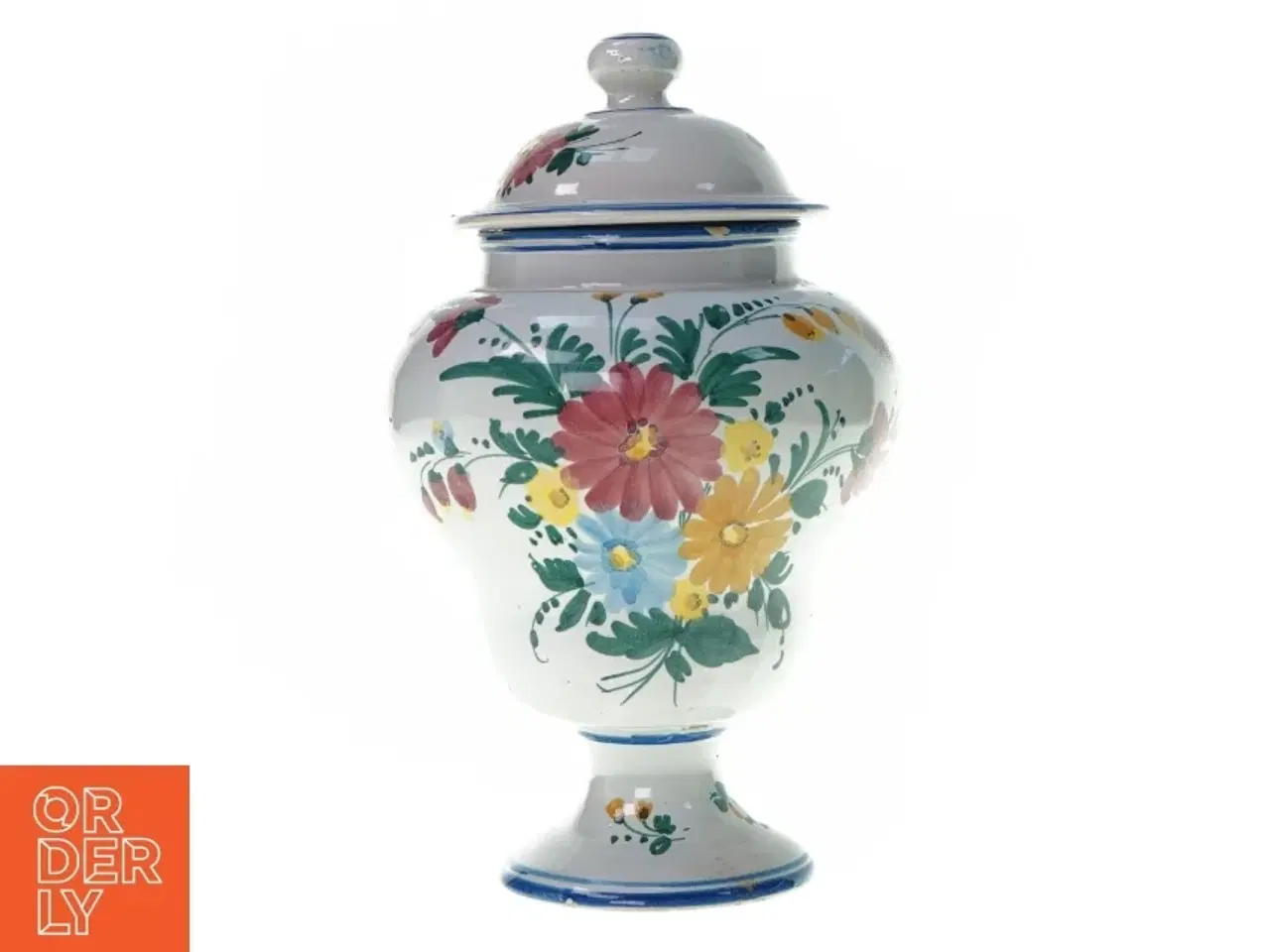 Billede 1 - Vase med låg (str. 23 x 18 cm)