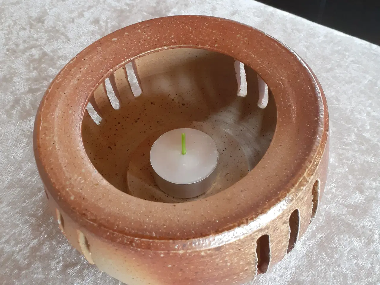 Billede 2 - Retro: Keramik Kaffe/te varmer med fyrfadslys