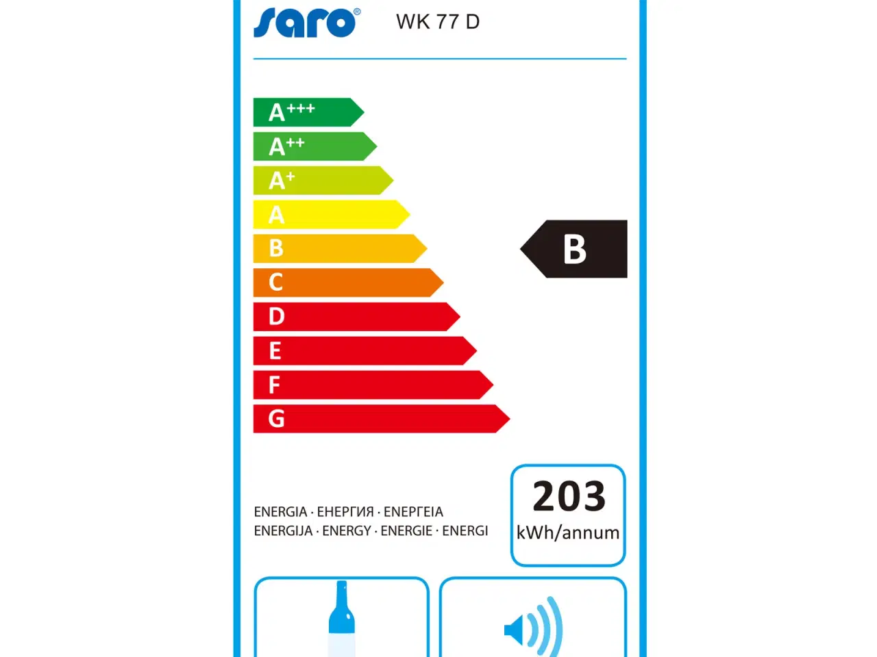 Billede 2 - Vinkøleskabe 191 liter – Saro