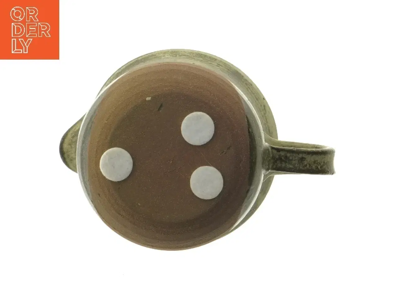 Billede 4 - Keramisk kande med trekant mønster (str. Ø 13 cm længde 13 cm)