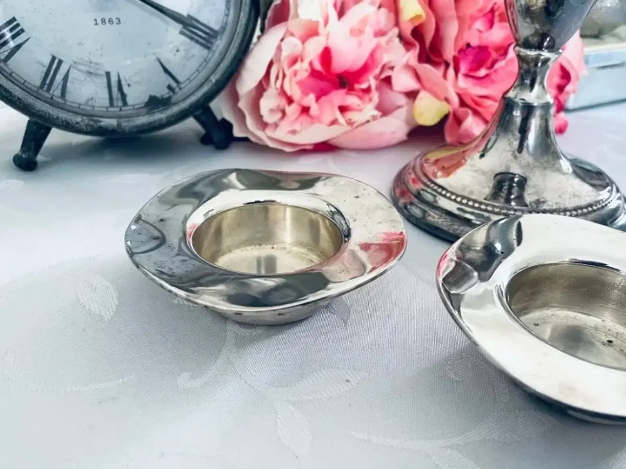 Billede 6 - Lysestager med masser af patina dansk vintage sæt
