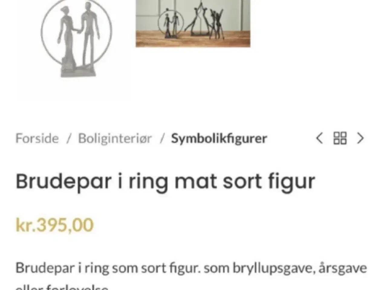 Billede 2 - Brudepar figur