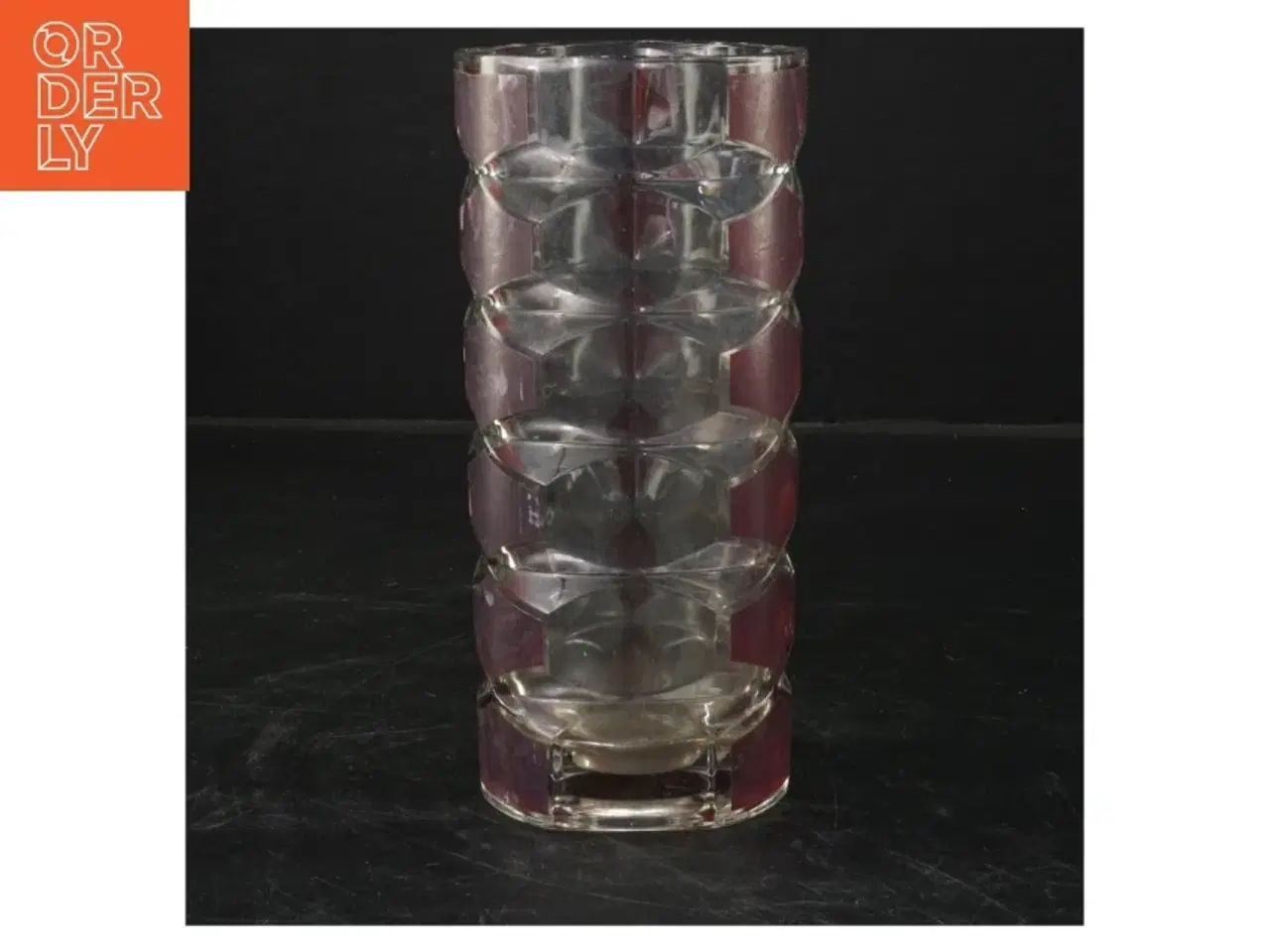 Billede 1 - Glasvase (str. 17x8 cm)