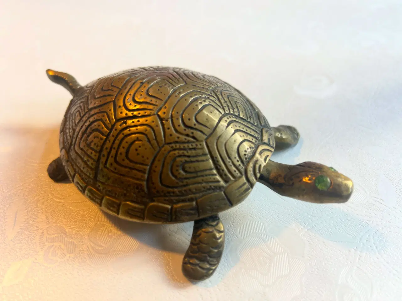 Billede 2 - Smuk gammel messing skildpadde 