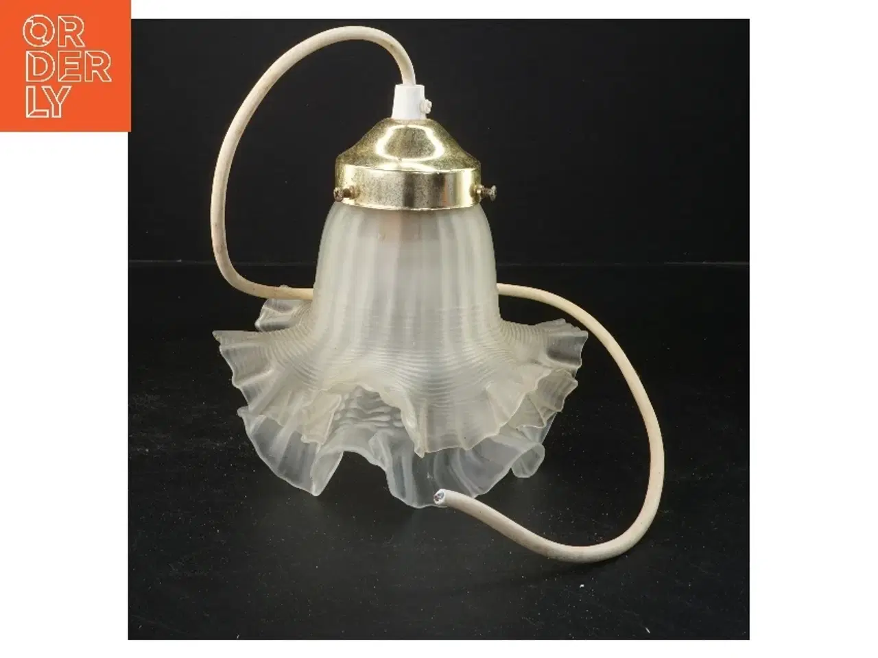 Billede 1 - Glas pendel lampeskærm (str. 18x18 cm)