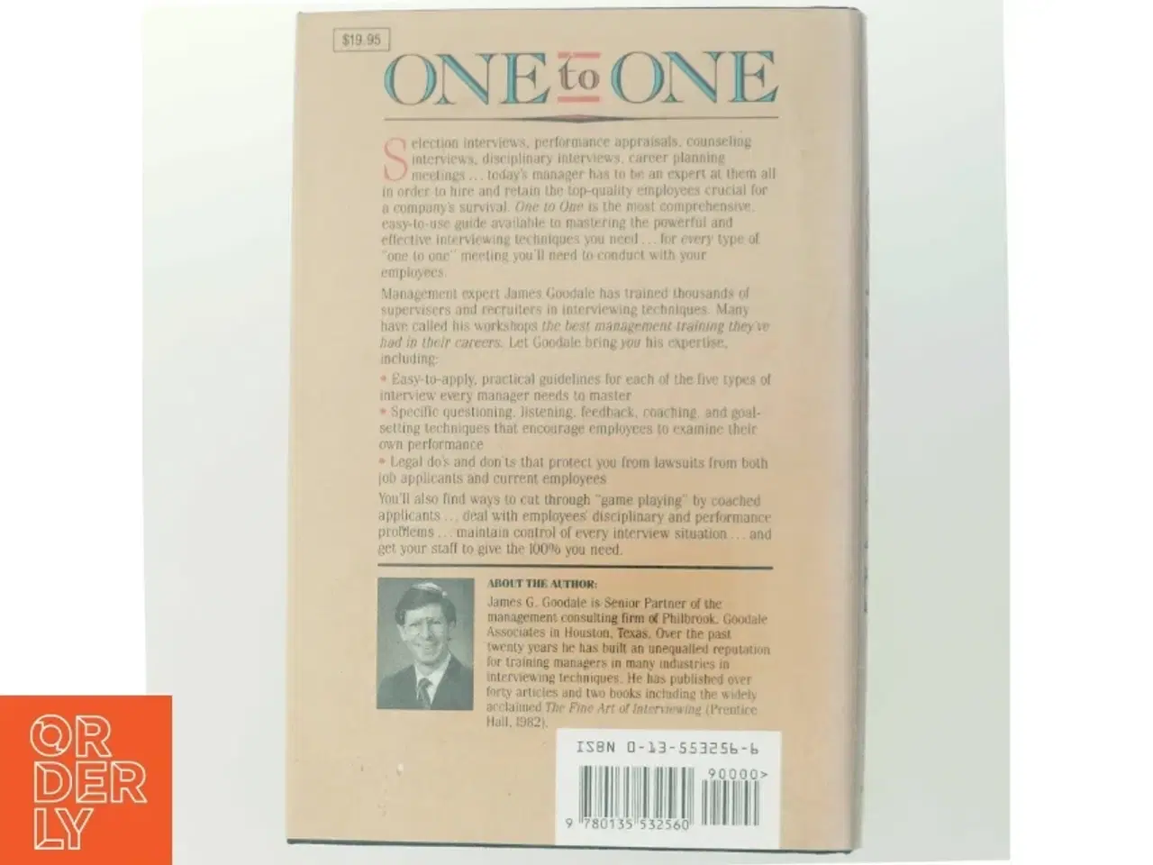 Billede 3 - One to one : interviewing, selecting, appraising and counseling employees af James G. Goodale (Bog)
