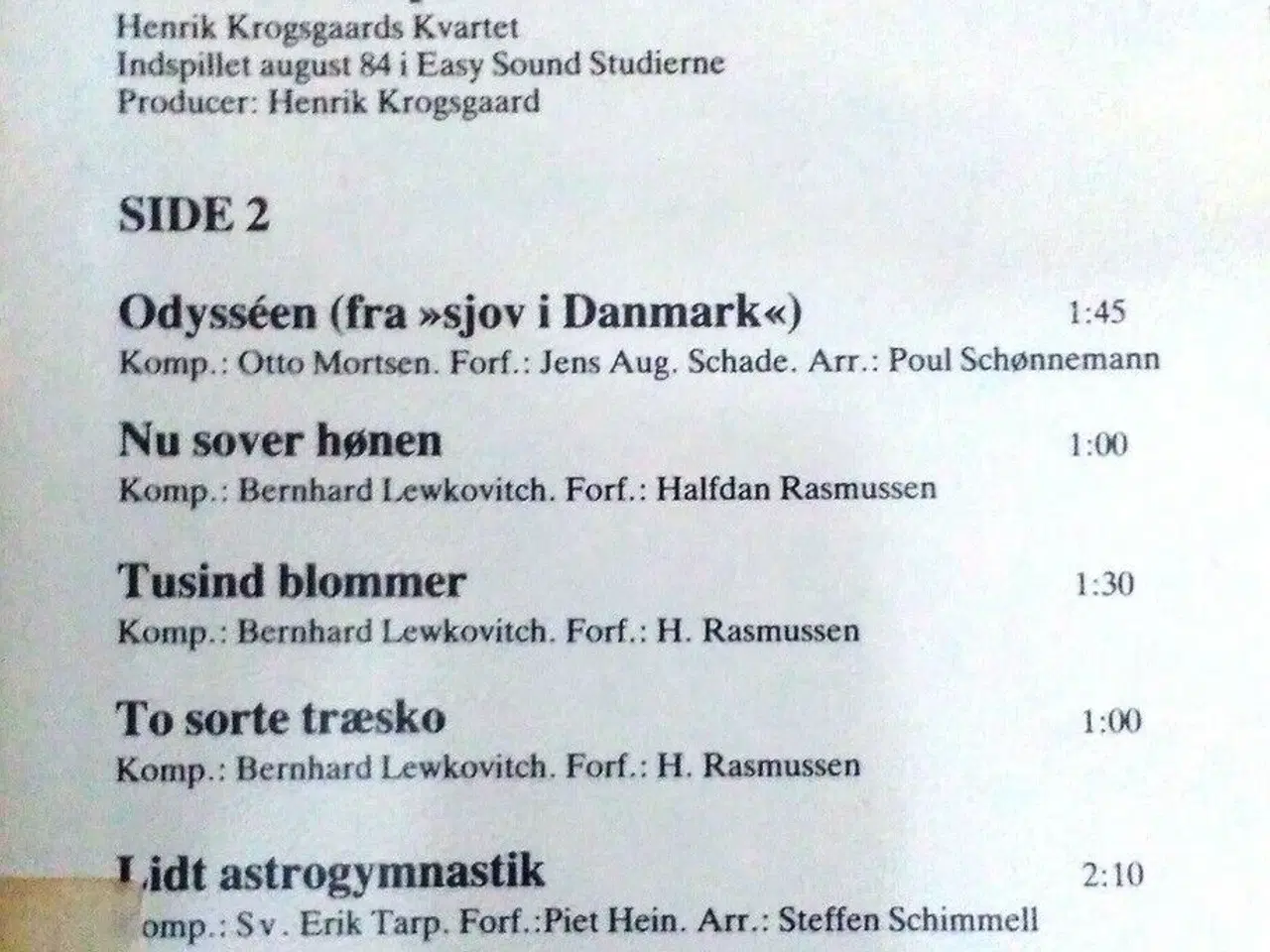 Billede 2 - LP, Fyrtøjet fortalt af Jesper Klein.