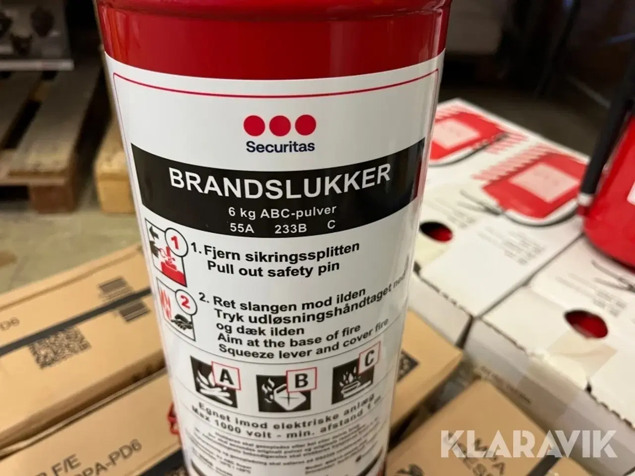 Billede 7 - Pulverslukkere Sekuritas 6kg ABC-Pulver 13 styk