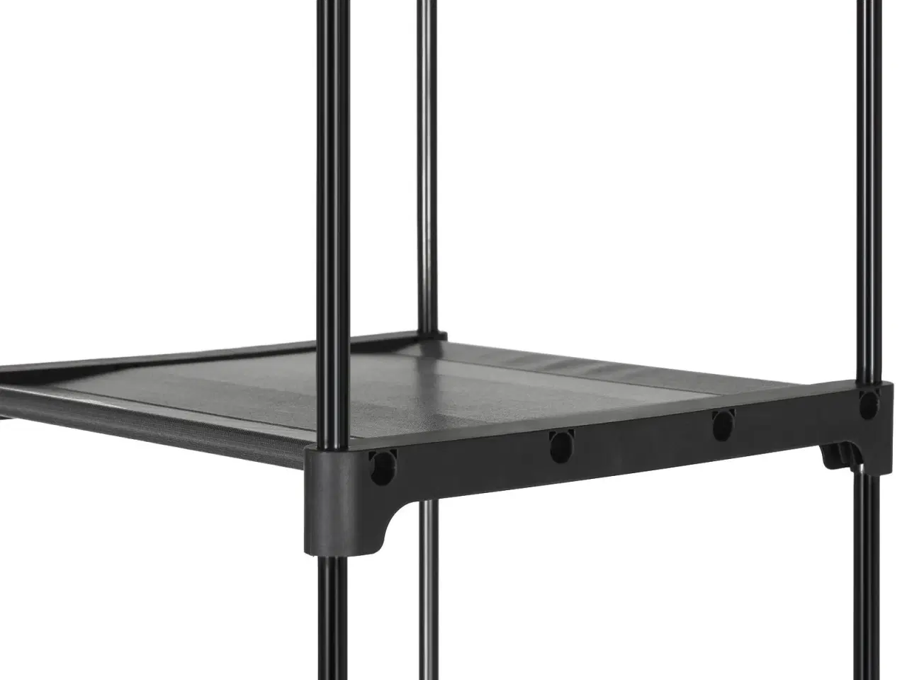 Billede 6 - Garderobeskab i stof – SONGMICS, 2 tøjstænger, sammenklappeligt, grå 140 × 43 × 174 cm