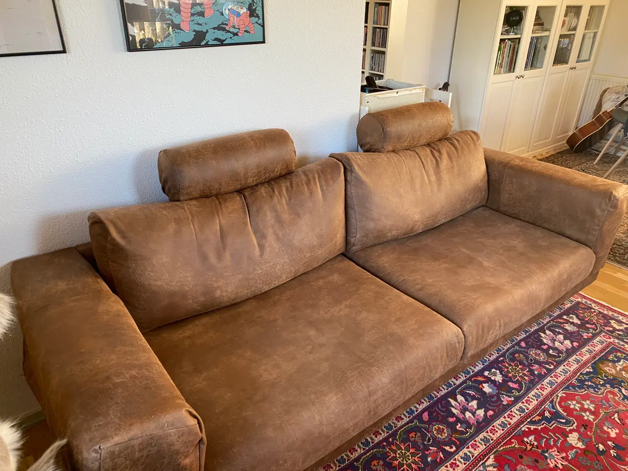 Billede 3 - 3 pers. sofa i rengøringsvenlig "læder"