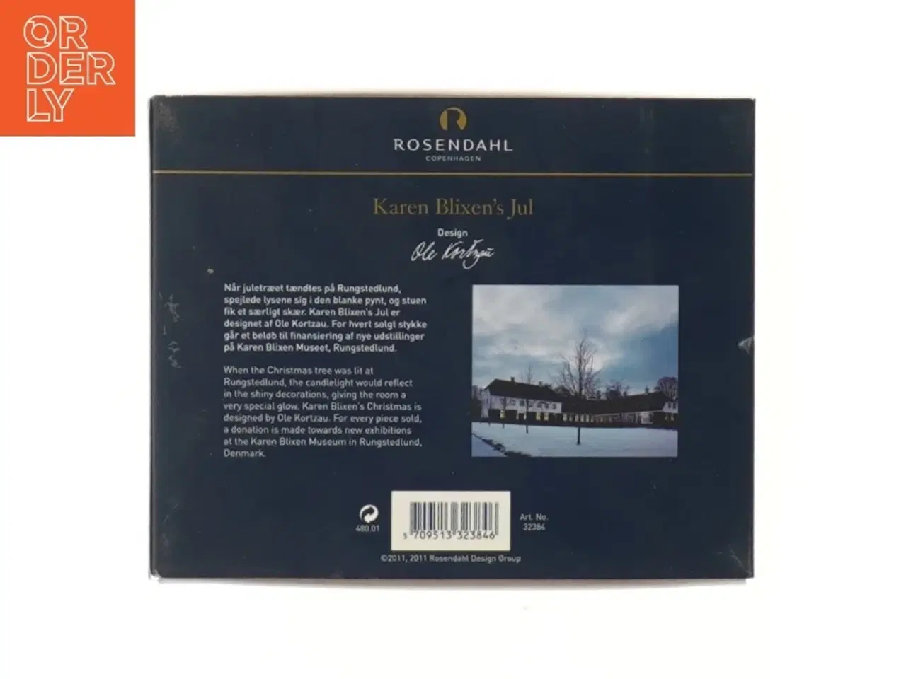 Billede 2 - Karen Blixens Jul dekoration fra Rosendahl (str. 10x8,5 cm)