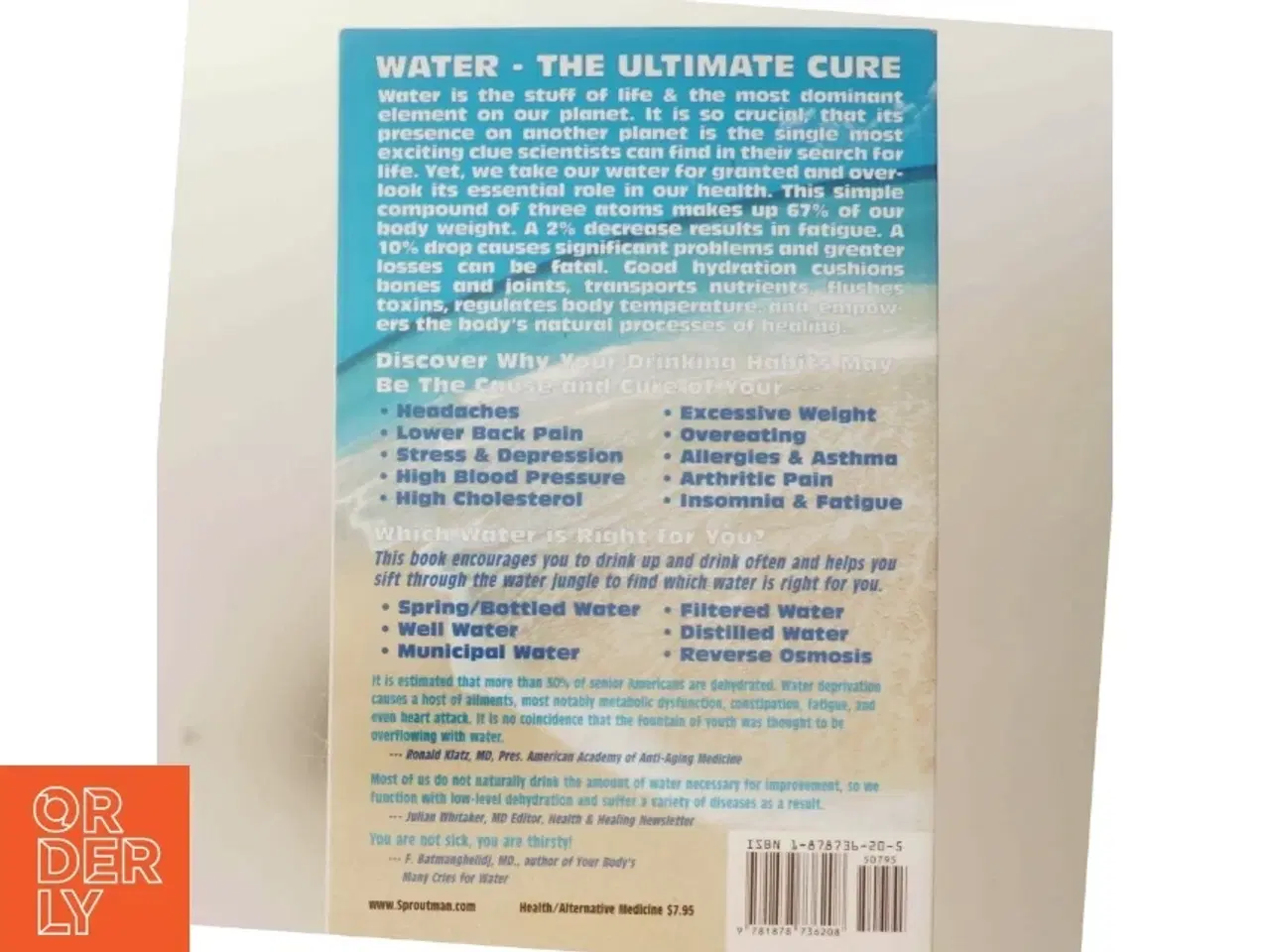 Billede 3 - Water - The Ultimate Cure af Steve Meyerowitz (Bog)