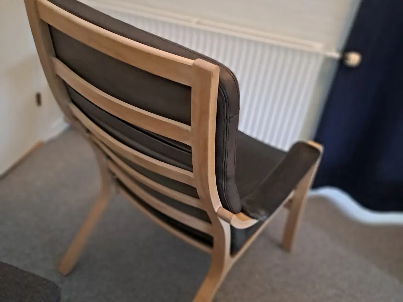 Billede 3 - Læderlænestol  