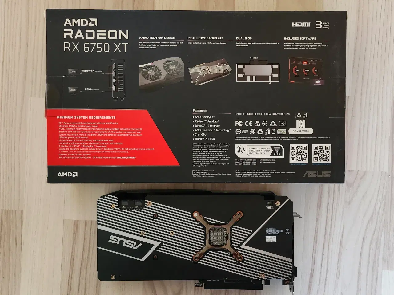 Billede 2 - ASUS Dual Radeon RX 6750 XT OC 12 GB Grafikkort
