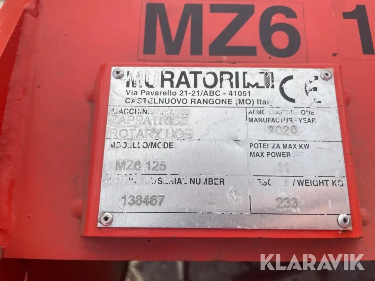 Billede 9 - Fræser Muratori MZ6125
