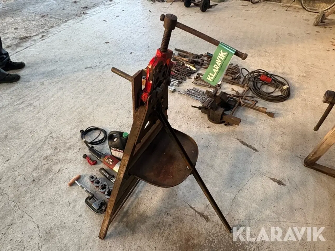 Billede 4 - Gevindskæresæt Rigid Med Rørbænk