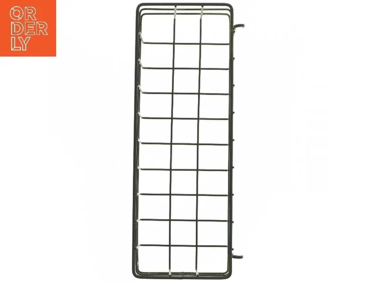 Billede 4 - Sort vægmonteret trådkurv (str. 35x13x10 cm)