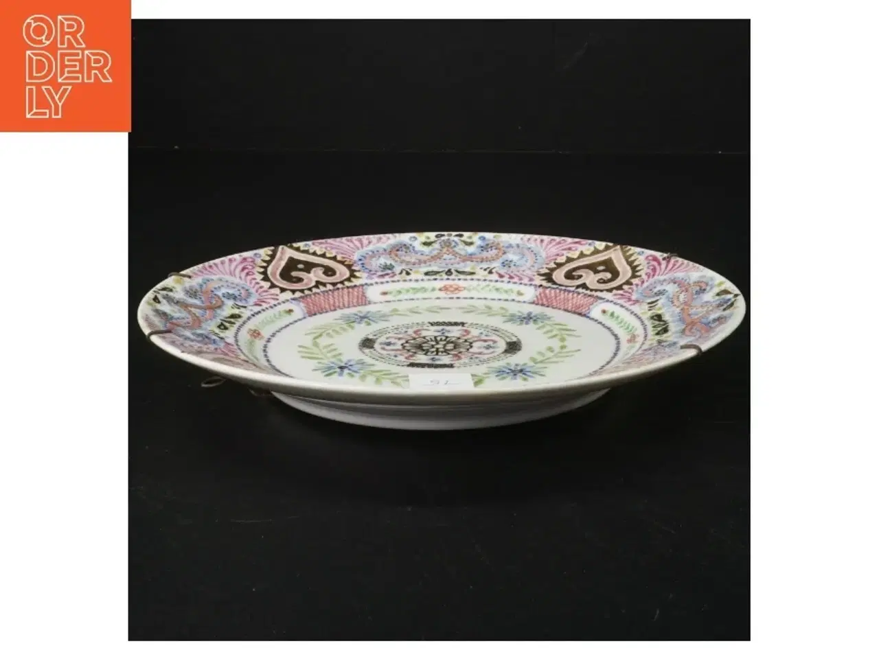 Billede 3 - Orientalsk…..Dekorativ porcelænsvægplatte (str. 22 cm)