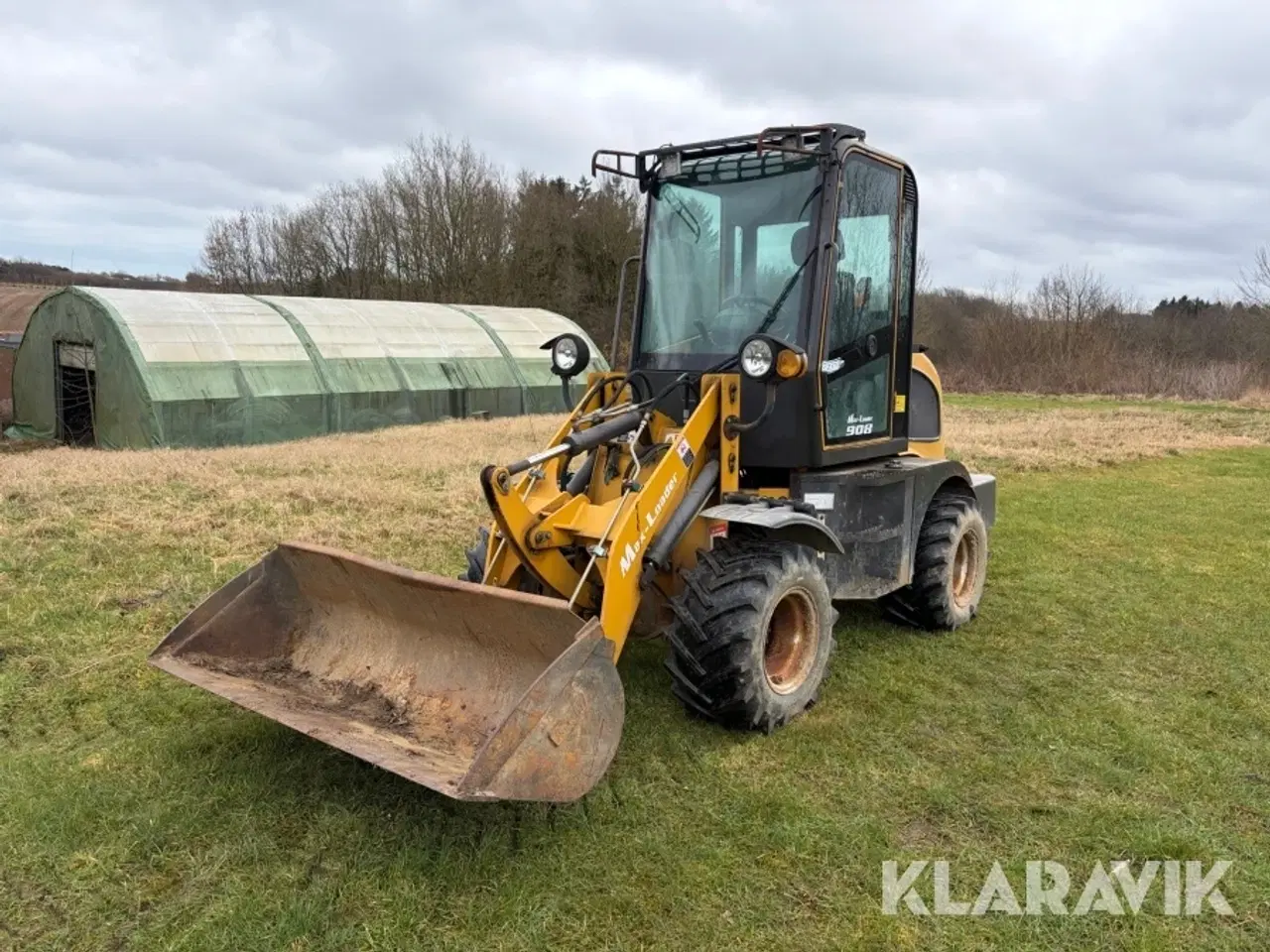 Billede 1 - Minilæsser Max-Loader 908 med skovl og pallegafler
