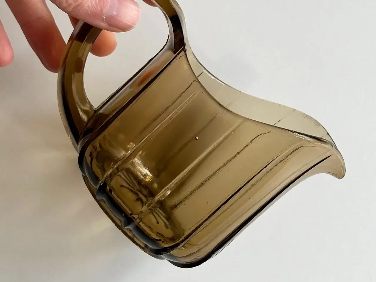 Billede 2 - Holmegaard flødekande, røgfarvet