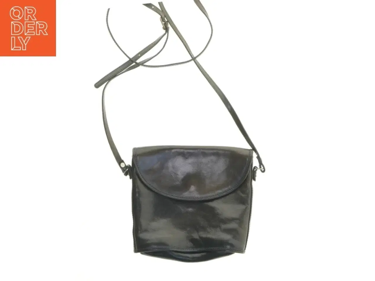 Billede 1 - Læder skuldertaske fra Adax (str. 20x22 cm)