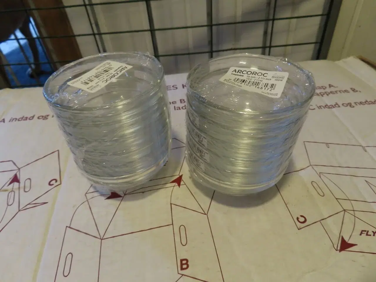 Billede 1 - 12 stk. små glasskåle, ARCOROC 70 mm.