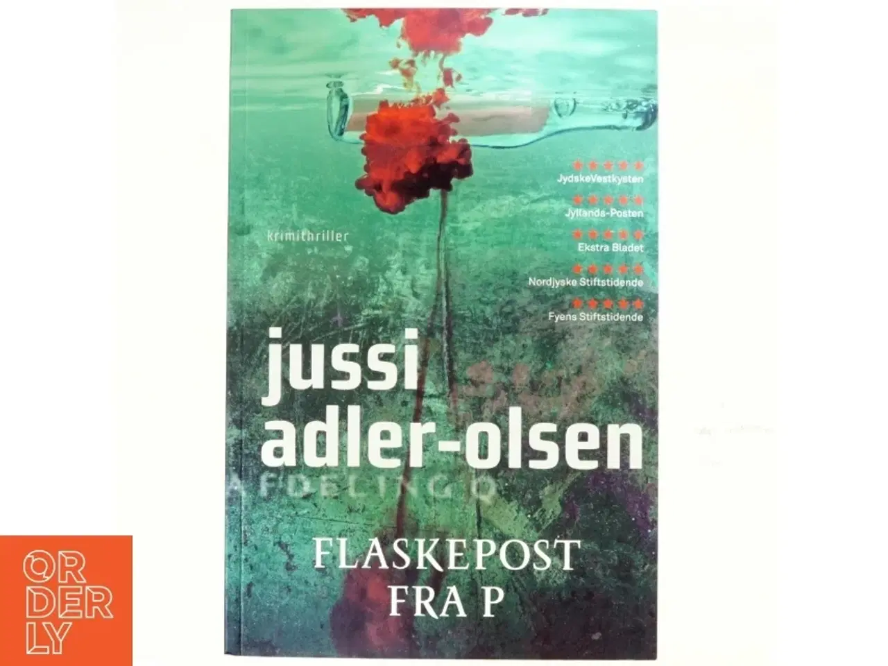 Billede 1 - Flaskepost fra P : krimithriller af Jussi Adler-Olsen (Bog)