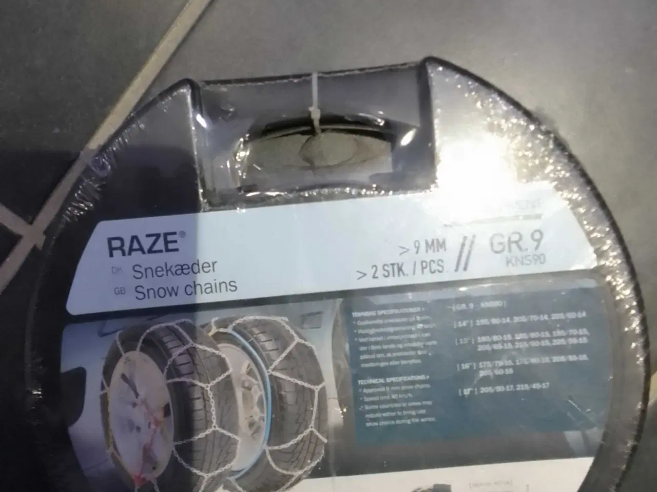 Billede 1 - Snekæder passer til 14", 15" og 16"