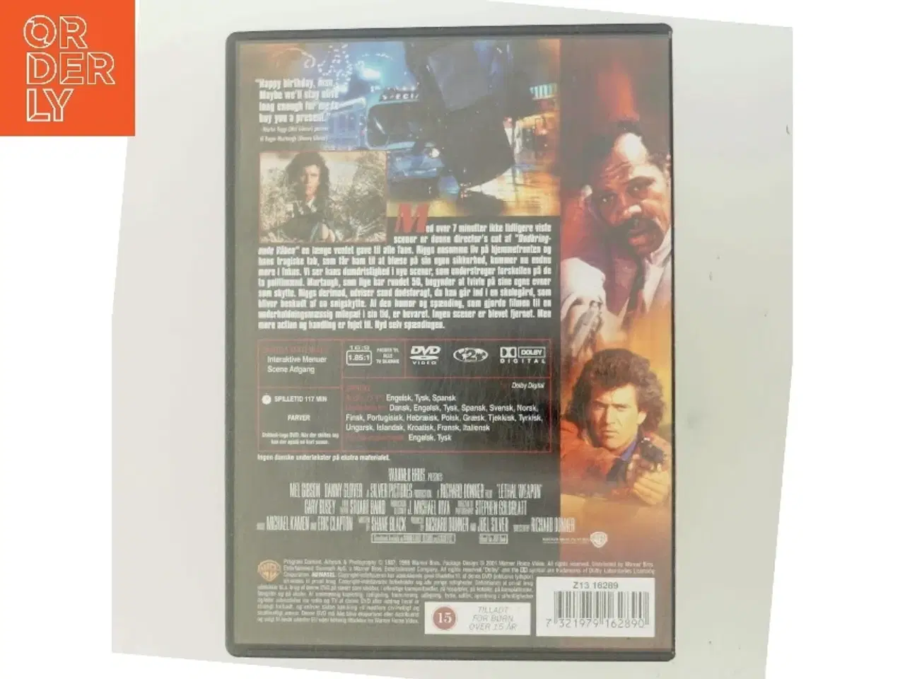 Billede 3 - DØDBRINGENDE VÅBEN med Mel Gibson (DVD)