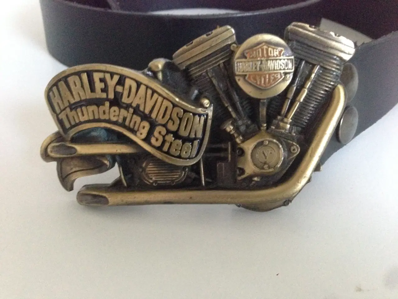 Billede 2 - harley davidson bæltespænde bælte livrem emblem