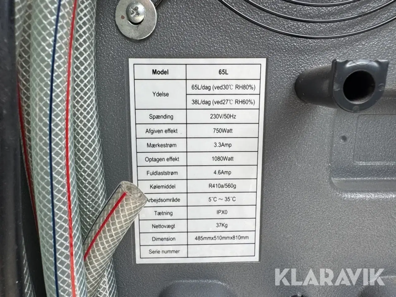 Billede 2 - Affugter Belfor 65L