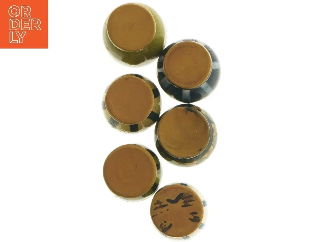 Billede 3 - Sæt af æggebægre i keramik (str. Ø 4,5x5,5 cm)