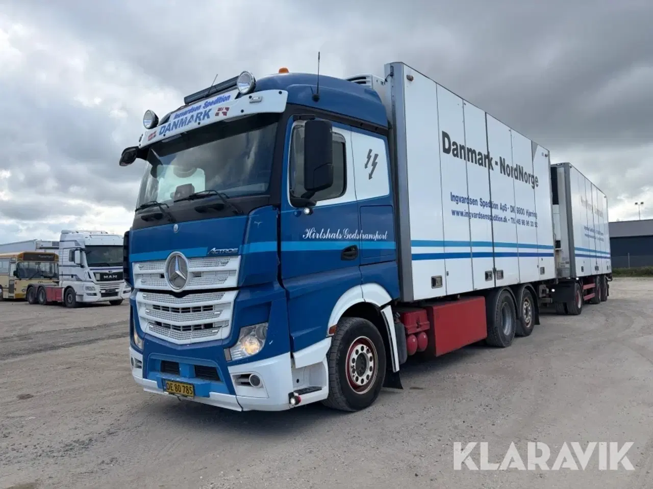Billede 1 - Lastbil Mercedes-Benz Actros 5253 med kølekasser, sovekabine, forvogn og hænger