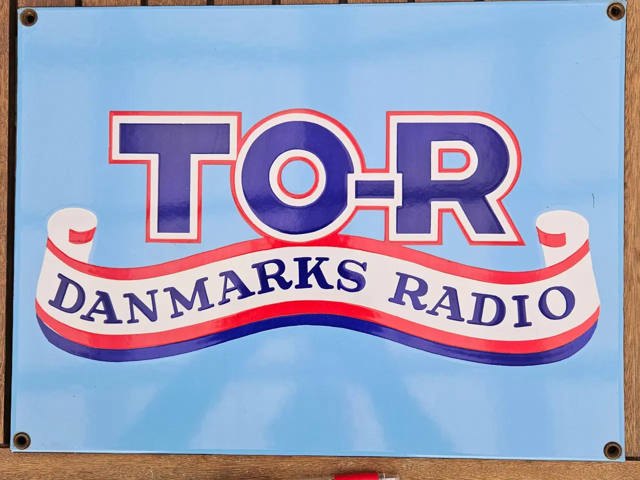 Billede 1 - Emaljeskilt To-R Danmarks Radio 