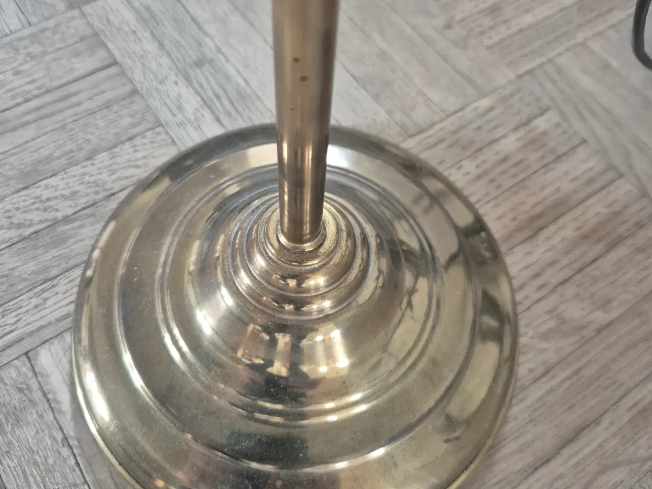 Billede 1 - Antik messing bordlampe 