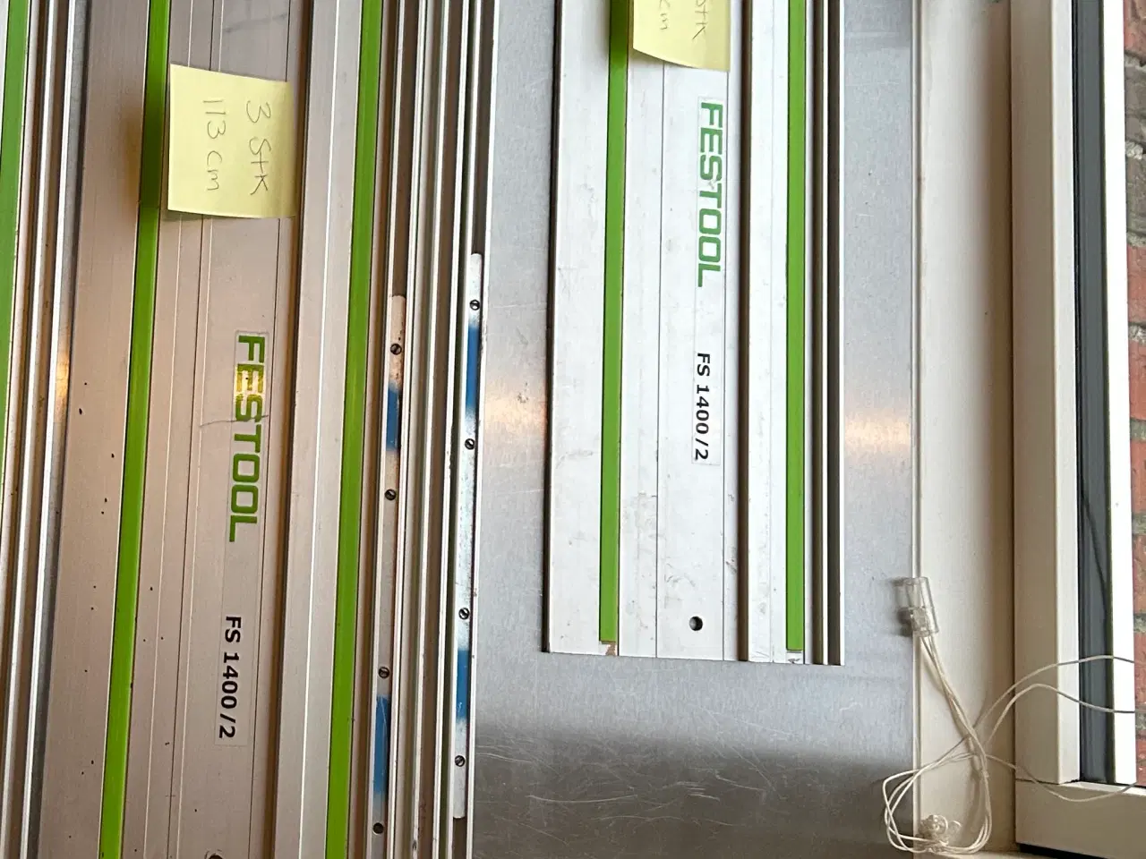 Billede 1 - Festool føringsskinner 3x113cm, 1x100cm