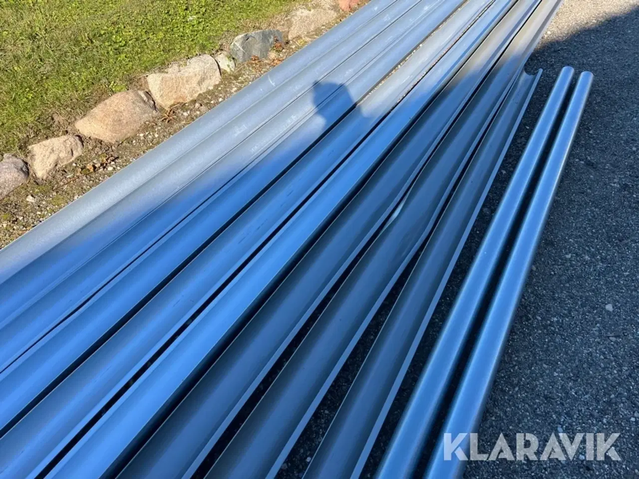 Billede 3 - Tagrender Plasmo Alu zink 9 stk