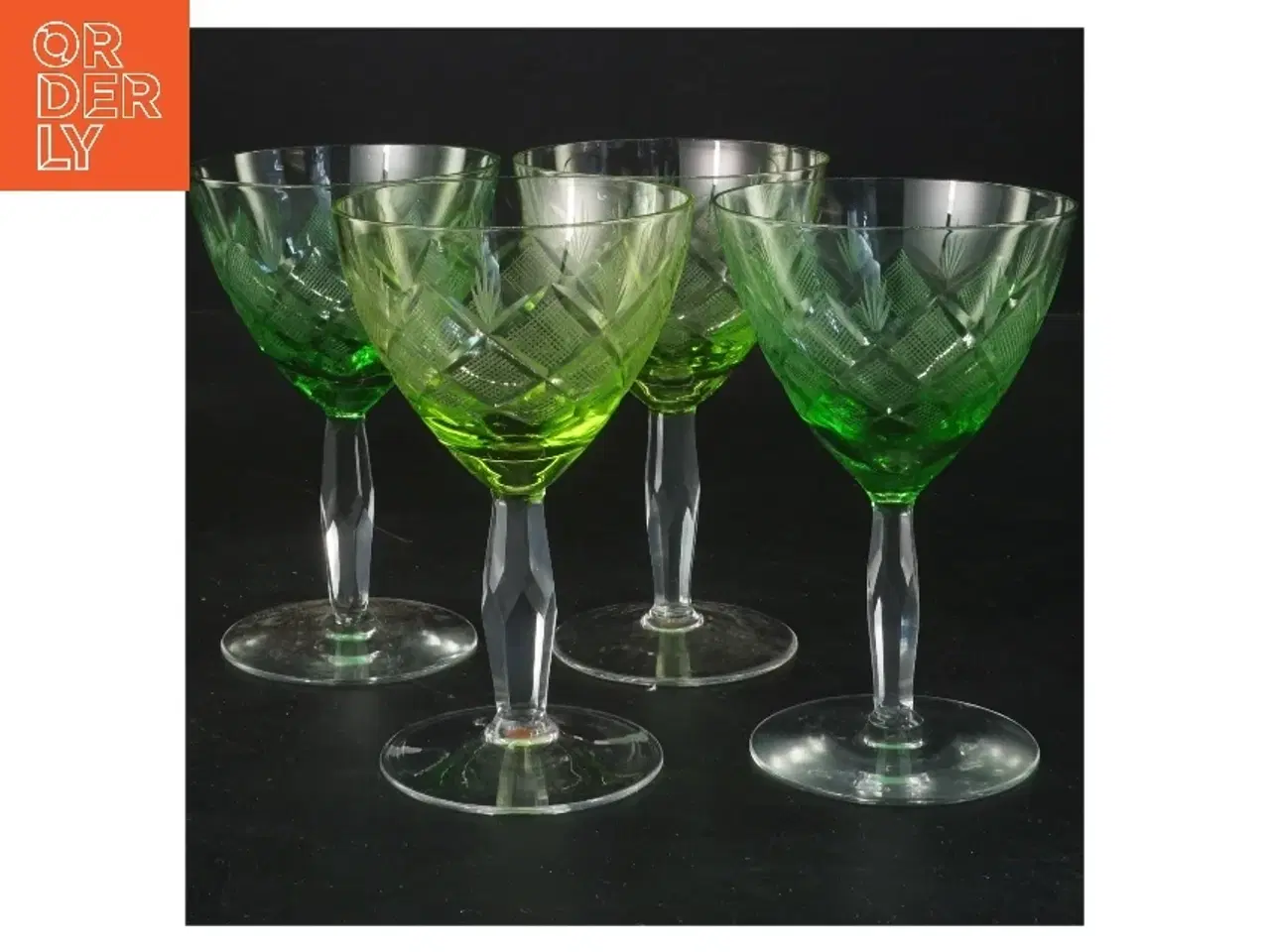 Billede 1 - Lyngby Wien Antik drikkeglas, hvidvin