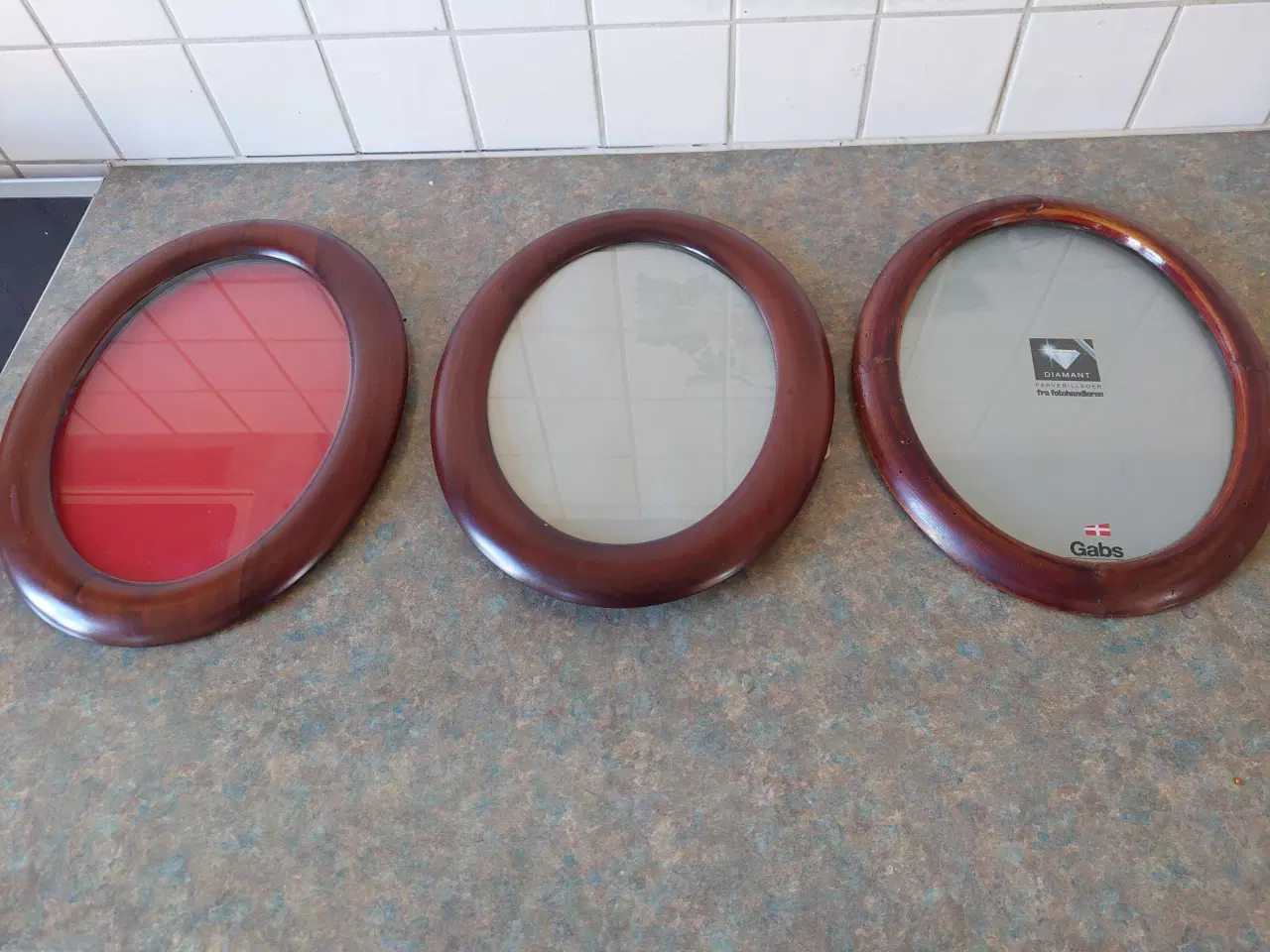 Billede 1 - Flotte mahogni/træ rammer 