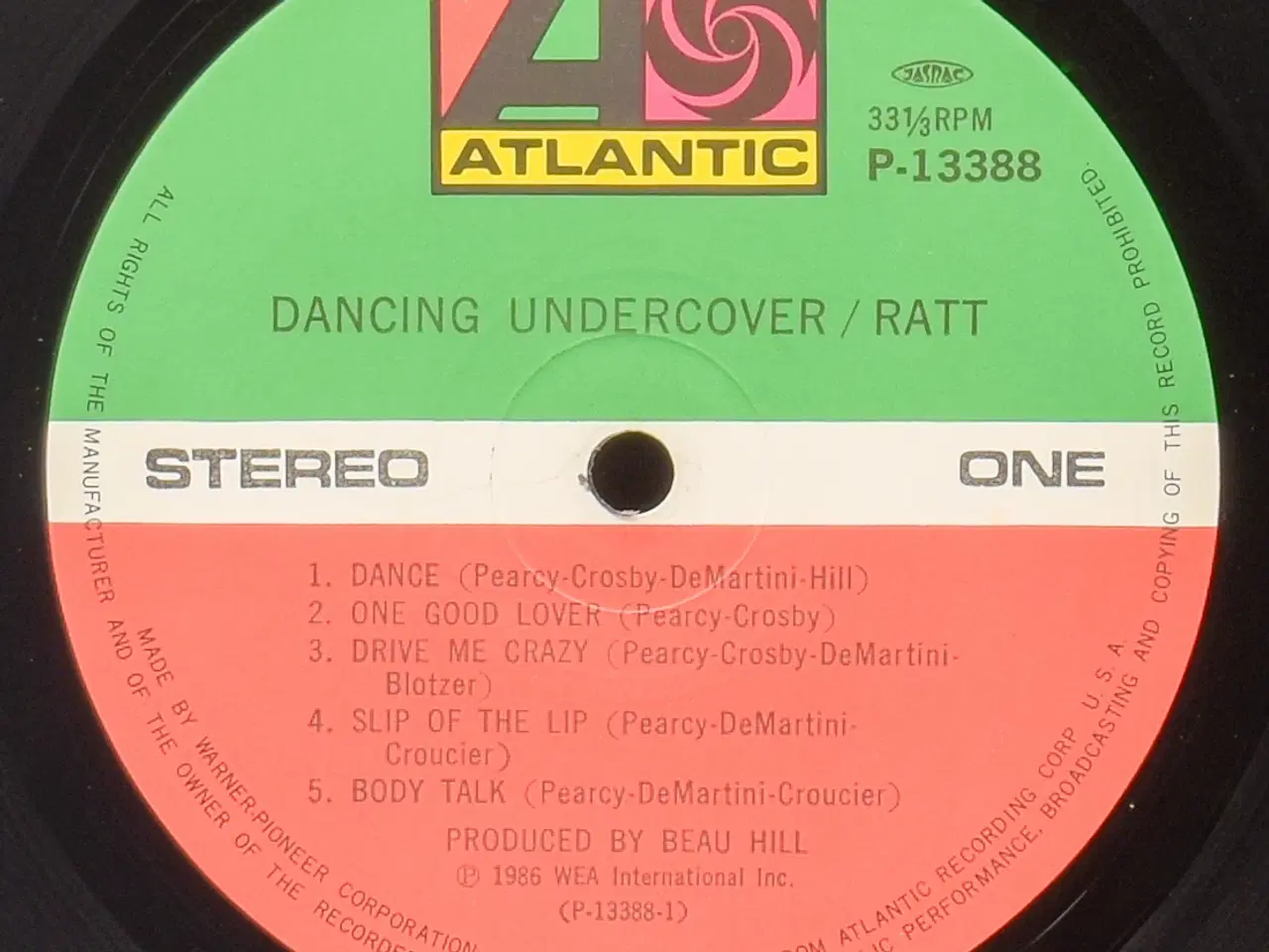Billede 5 - Ratt – Dancing Undercover - JAPAN 1986 - EX/EX