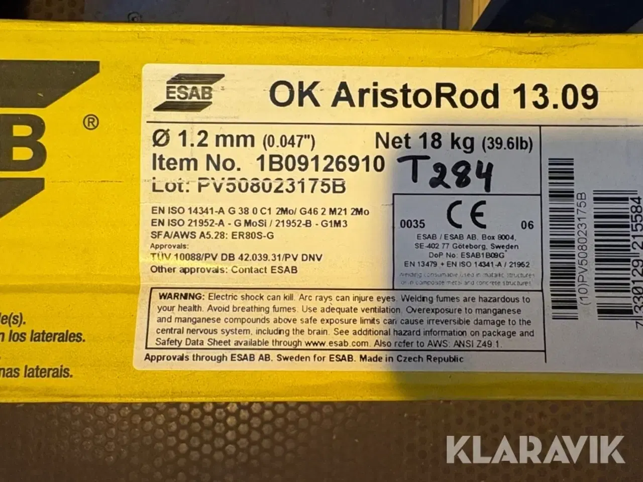 Billede 2 - Svejsetråd ESAB OK AristoRod 13.09