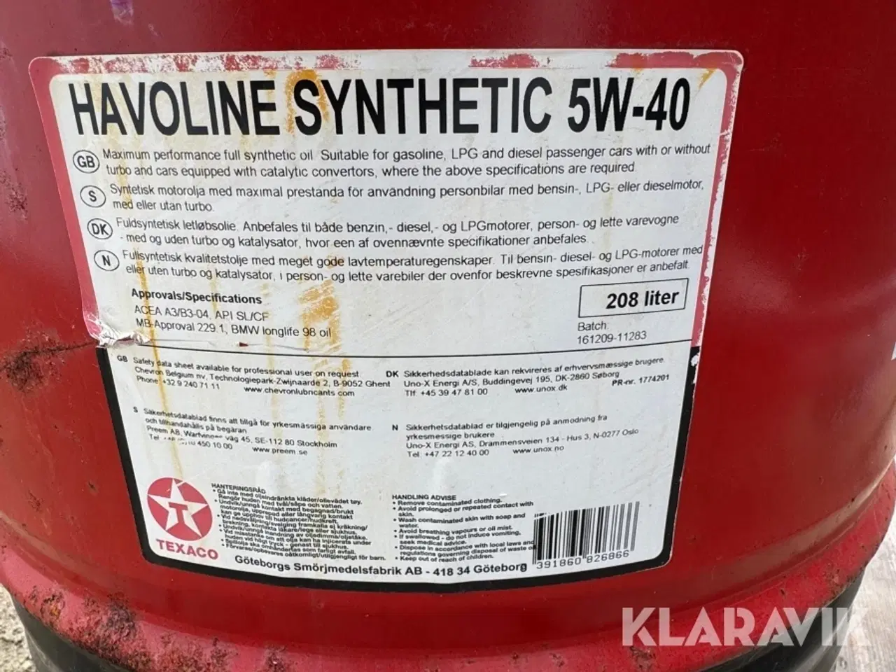 Billede 6 - Motorolie Texaco 5W-40