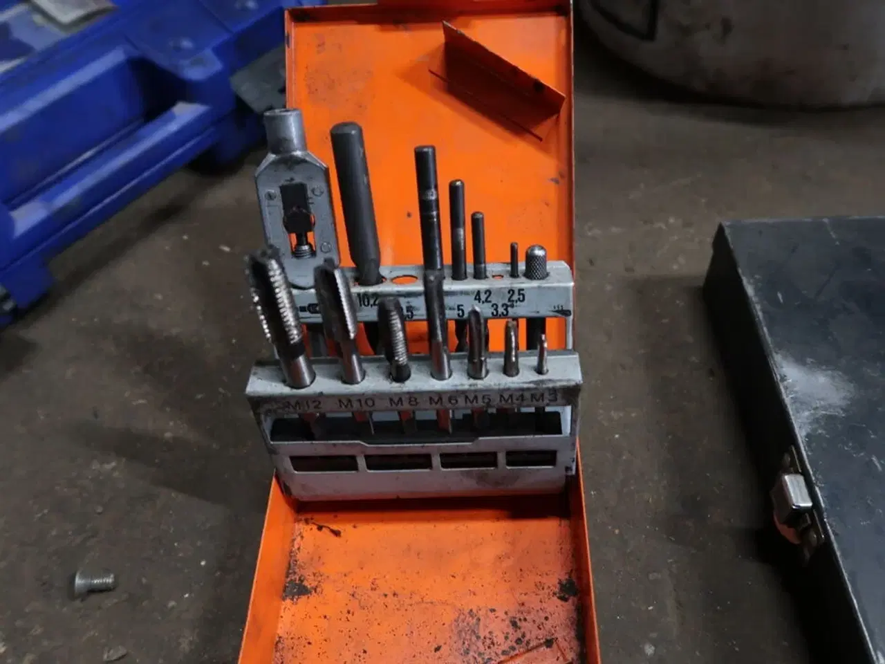 Billede 2 - 4 stk. kasser med div. Bor, toppe m.m.