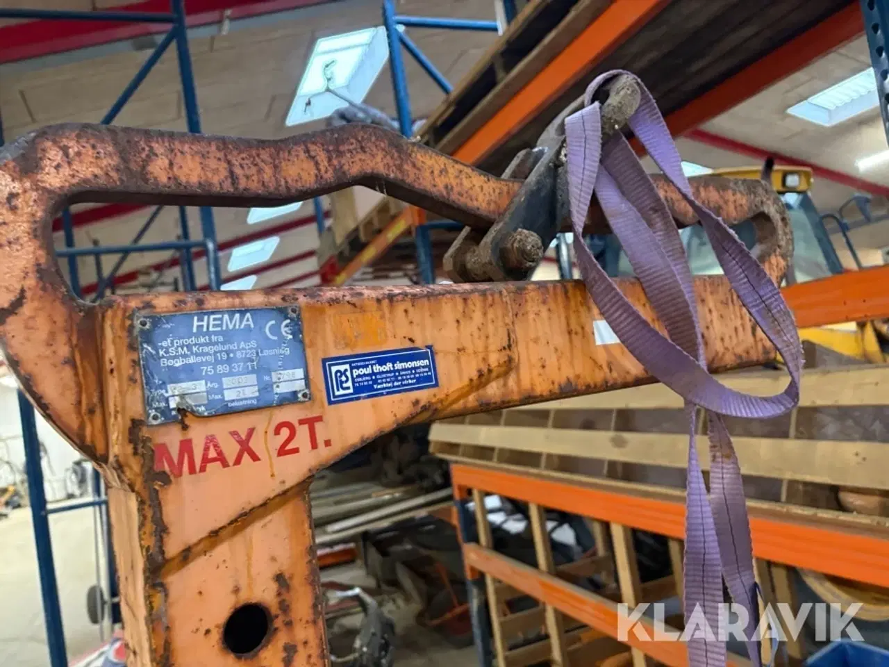 Billede 11 - Pallegafler til kran Hema 22-3